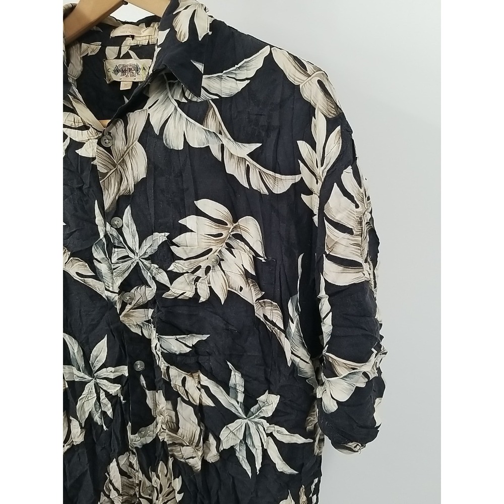 Campia Moda Hawaiian Mens Shirt Medium Short Sleeve Button Up‎ - Picture 5 of 6